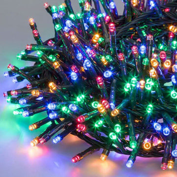 Extensión Luz LED Lineal 100 Luces 7 Metros Cable Verde 1410
