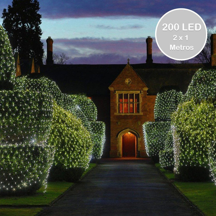 Luces Malla LED 200 Luces 2x1 Metros Luz Navidad RF 200TC