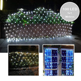 Luces Malla LED 100 Luces 1x1 Metros Luz Navidad RF 100TC