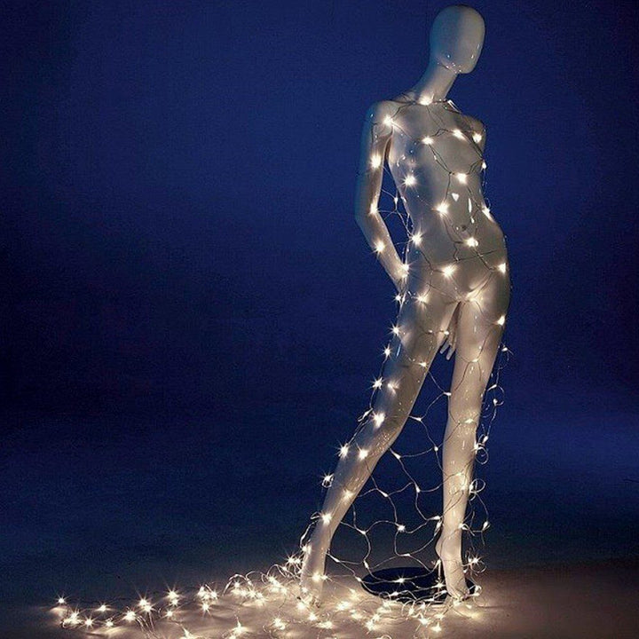 Luces Malla LED 100 Luces 1x1 Metros Luz Navidad RF 100TC