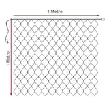 Luces Malla LED 100 Luces 1x1 Metros Luz Navidad Cable Verde RF 100TC-CV