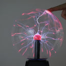 1 pieza de luz de bola de plasma con sensor táctil alimentada por USB - Efecto iónico vibrante, decoración de hogar art déco misteriosa, regalo perfecto para el hogar o la oficina, no requiere batería, base de plástico pulido con soporte negro, perfecta