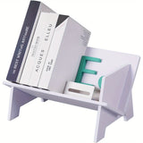 1pc Organizador de escritorio compacto - Estantería versátil para escritorio y mini estantería para libros y revistas con estante colgante, ideal para almacenamiento en la oficina y el hogar, estanterías de utilidad