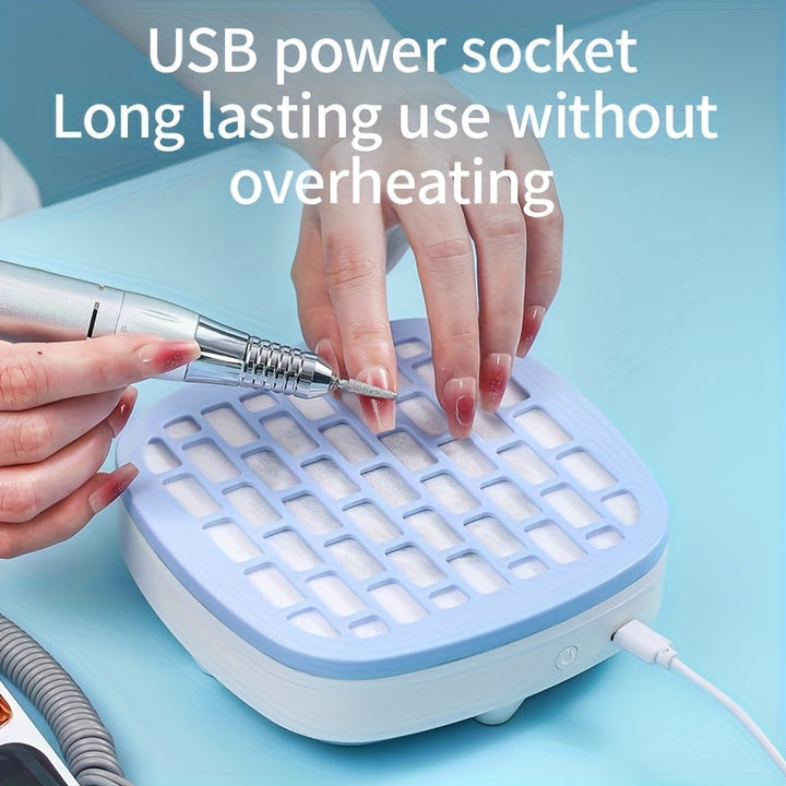 Aspiradora Mini USB para Manos y Uñas - Herramienta Compacta Sin Cable, Portátil para Viajes y Hogar, Diseño Moderno y Duradero en Plástico, Funciona sin Batería, Ideal para Cuidado Personal
