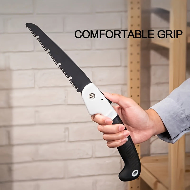 1pc Sierra de Cadena Manual Resistente - Motosierra Plegable para Jardín con Hoja Afilada, Herramienta Manuales para Leña, Podado y Paisajismo - Portátil para Hogar y Profesionales, Uso Exterior - Sin Necesidad de Electricidad, Diseño Plegable, Construcc