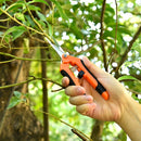 Juego de 2 Tijeras de Poda de Acero Inoxidable - Ambidiestras, Hoja Afilada para Bonsái, Árboles Frutales y Flores - Herramienta de Jardín Moderna