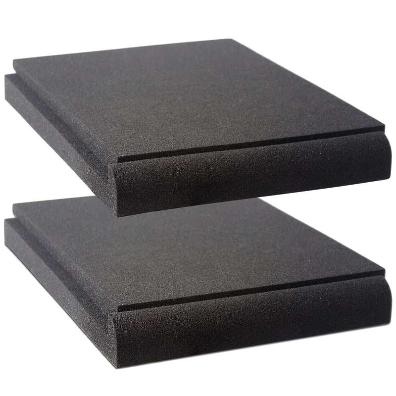 Almohadillas de aislamiento para monitores de estudio, aptas para altavoces de 16.51 a 20.32 cm, almohadillas de aislamiento para altavoces grandes que se adaptan a la mayoría de los escritorios, espuma de aislamiento acústico de alta densidad, soporte d