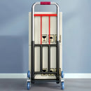 Carro de mano plegable de gran capacidad de 70 kg, mango ergonómico y ruedas giratorias de 360° para uso en escaleras | Telescópico ajustable | Ideal para levantar pesas, transporte de materiales y trabajo eléctrico, equipo de manipulación de materiales,