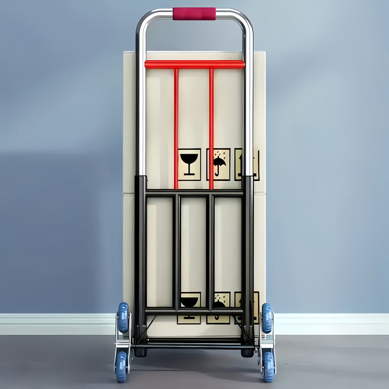 Carro de mano plegable de gran capacidad de 70 kg, mango ergonómico y ruedas giratorias de 360° para uso en escaleras | Telescópico ajustable | Ideal para levantar pesas, transporte de materiales y trabajo eléctrico, equipo de manipulación de materiales,