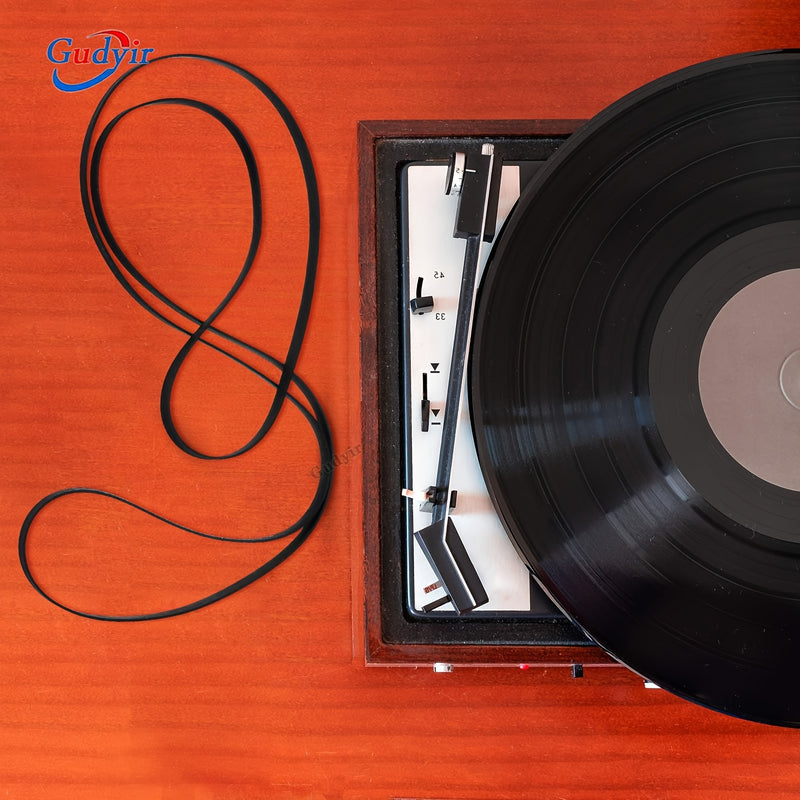 5 piezas de bandas giratorias Gudyir - Bandas de repuesto para tocadiscos, varios tamaños (200/235/270/320/470 mm), material de caucho, ideales para la mayoría de los tocadiscos de transmisión por banda, equipos de DJ | Diseño elegante | Bandas flexibles
