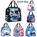 Estuche en bolsa, bolsa de almacenamiento con estampado periférico de Disney Stitch, bolso portátil para almuerzos escolares, oficina o universidad, no apto para alimentos