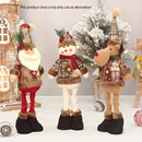 3 piezas, Muñeco de Navidad, Decoración de Año Nuevo, Reno Muñeco de Nieve Papá Noel Estación de decoración de muñecos Feliz Navidad, Decoración de Año Nuevo, Regalo de San Valentín, Decoración del hogar