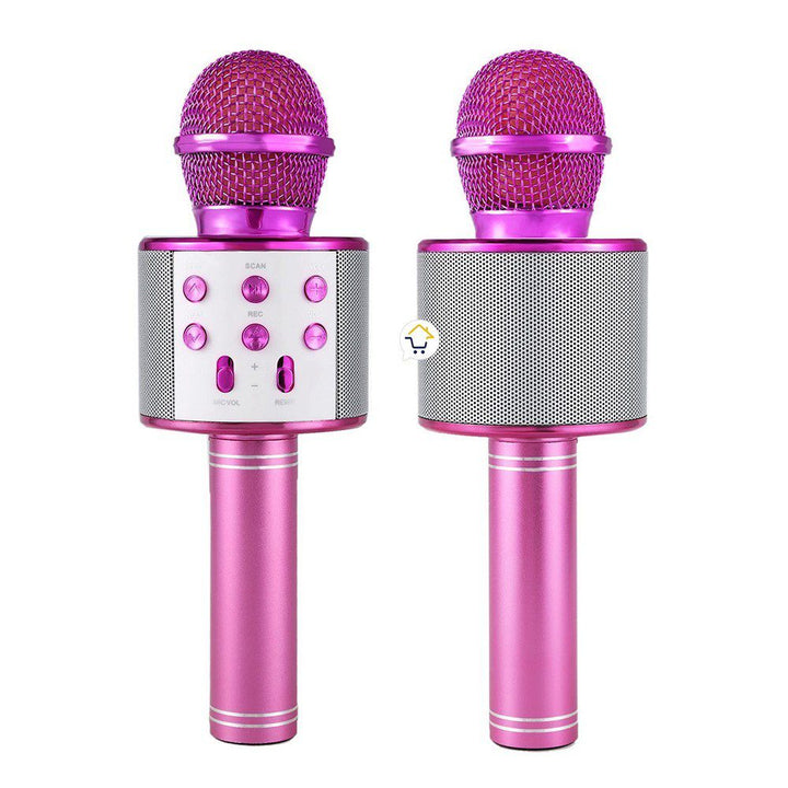 Micrófono Karaoke Bluetooth Parlantes Integrados para IOS y Android RF 858