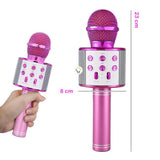 Micrófono Karaoke Bluetooth Parlantes Integrados para IOS y Android RF 858