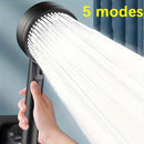 1 unidad, cabezal de ducha multifuncional de alta presión con 5 modos, accesorio para baño, cabezal de ducha montado en la pared, cabezal individual
