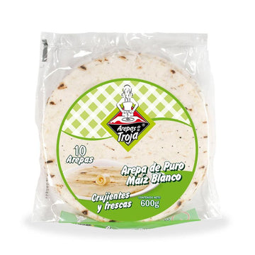 AREPA TROJA 10U 600G MINITELA BLANCA