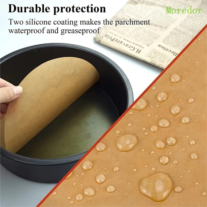 Mantelerías de papel redondas de 20 cm sin agujeros, papel para hornear redondo antiadherente para moldes de pastel de 8 pulgadas (20 cm), forros antiadherentes para hornear, asar, cocinar al vapor, microondas, freidora de aire, herramientas de reposterí