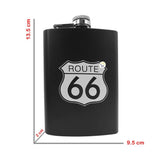 Licorera Whiskera Ruta 66 Acero Inoxidable 8 Oz + Copas RF 097