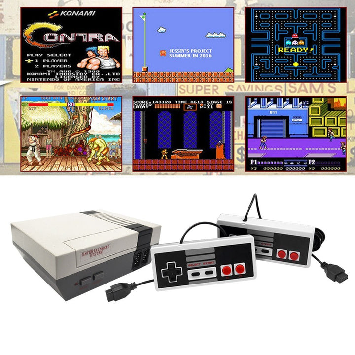 Mini Consola Retro Clásica 620 Juegos En 1 AV-OUT + 2 Controles RF HL38