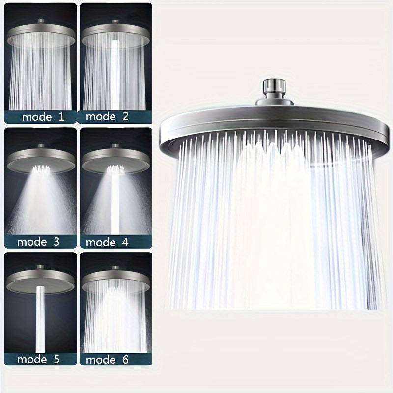 1pc Cabezal de Ducha de Lluvia de Alta Presión con Gran Salpicadura, Cabezal de Ducha de Lluvia Presurizado de Una Sola Cabeza para el Hogar