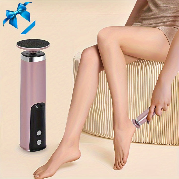 Lijadora eléctrica ajustable de 6 velocidades con 20 almohadillas de repuesto - Herramienta de cuidado de pies recargable por USB, diseño rosa y negro, batería - Regalo ideal para el autocuidado, herramienta de cuidado de pies | Cuidado de pies moderno |