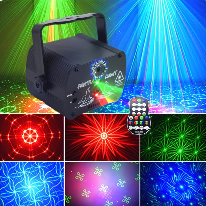Luces de fiesta, luces de discoteca, luces parpadeantes, proyector de escenario, efecto de baile, luces de club de baile, sonido y activación remota, fiesta, hogar, campamento, KTV, bar, karaoke, club de baile, baile, vacaciones, ocio, entretenimiento, a