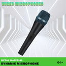Micrófono dinámico profesional E945 con interruptor, cable de línea de cañón de 3 metros, anti-grito, cable de altavoz/amplificador/placa base de 6,35 mm, entre otros, para grabación, canto, enseñanza, transmisión en vivo, presentación, etc., sonido de a