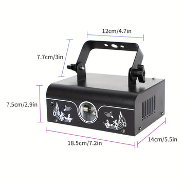 1 Pieza, Luces Láser Animadas, De Segunda Generación, Para Dj, Para Escenarios Y Fiestas, Ilusión 3D Y Colores Rgb, Con Control De Sonido Dmx512 Y Control Remoto, Para Toda Ocasión