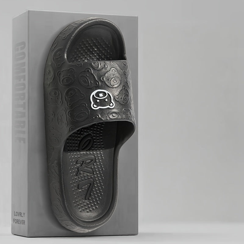 Zapatillas cómodas de suela gruesa para interior y exterior, sandalias casuales de baño para uso en casa, chanclas abiertas ligeras y fáciles de limpiar con diseño unisex. Ideales para todas las estaciones, perfectas para 8 opciones de estilo diferentes