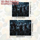 1pc Protector de Estufa Apocalipsis Zombie Halloween - Diseño con Barras Sangrientas, Compatible con Cocinas a Gas/Inducción, Lavadoras y Secadoras - Decoración Fácil de Limpiar para Cocina y Lavandería, Cubierta Temática Espeluznante, Técnica de Impresi