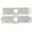 Alfombrilla de Fregadero de Cocina de Tierra de Diatomeas de Secado Rápido - 39.37cm Súper Absorbente, Bandeja de Grifo Resistente a la Humedad con Papel de Lija Incluido - Gris Claro