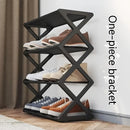 1 estante para zapatos de múltiples niveles que ahorra espacio, fácil de montar sin herramientas. Diseño portátil y resistente, ideal para armarios, garajes, autocaravanas y dormitorios - almacenamiento de calzado sin necesidad de ensamblaje