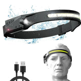 Linterna led de cabeza con sensor