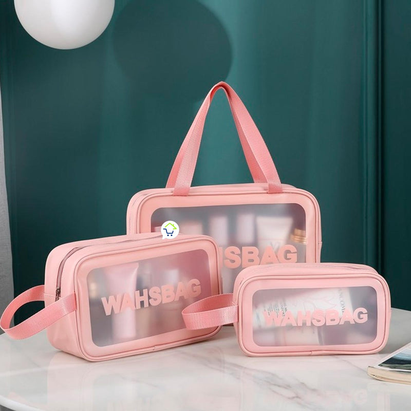Bolso Organizador Viajero x3 Maquillaje Bolso De Mano Cartera Lavables GMBOL14