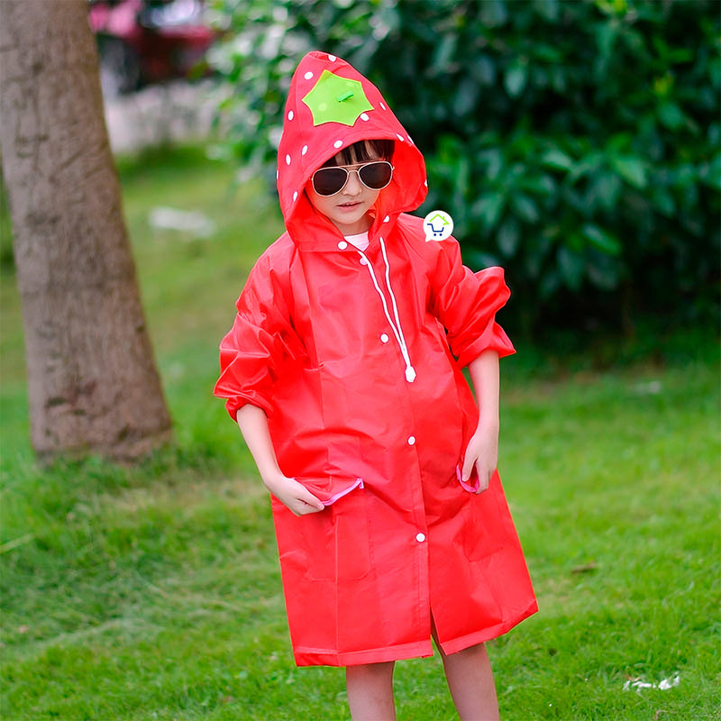 Impermeable Infantil Capucha Animales Abrigo Protección Lluvia CA228