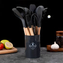 Set Utensilios x11 De Silicona Resistente Cocina LO8-4