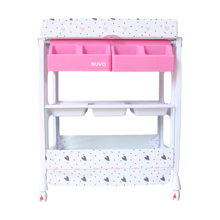 BAÑERA DE PIE CAMBIADOR TIN-103 BEBESITO CORAZÓN