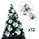 Flores Artificiales Para Árbol X12 Decoración Navidad 049