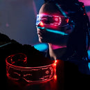 Gafas Luminosas Futuristas Luz LED de 7 Colores Para Fiesta OF-1455