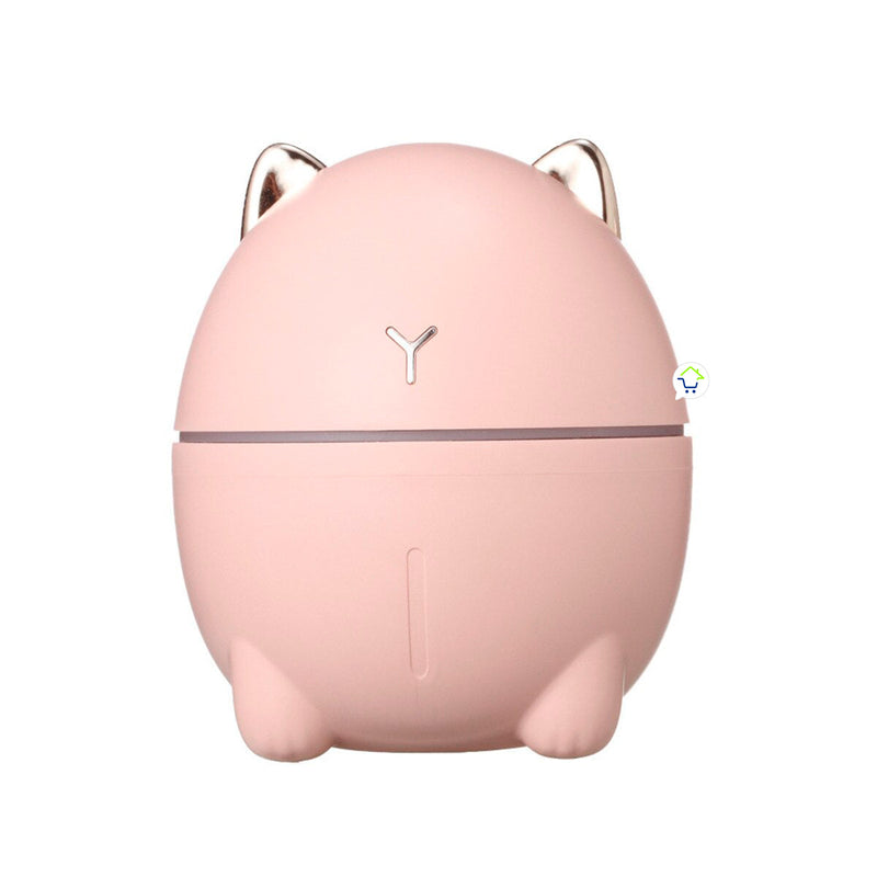 Mini Humidificador USB Luz LED Gato Difusor DDM1