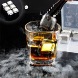 Cubos De Hielo Reutilizables x6 En Acero Coctelería Bebidas Frías GT-09