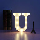 Letra Luz Led Lampara Decorativa Luces Plástico Hogar Fiestas LL07G-DCM