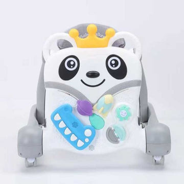 CAMINADOR PARA BEBÉ CON DISEÑO DE PANDA Y JUEGOS INTERACTIVOS Y-W852 MUNBE GRIS