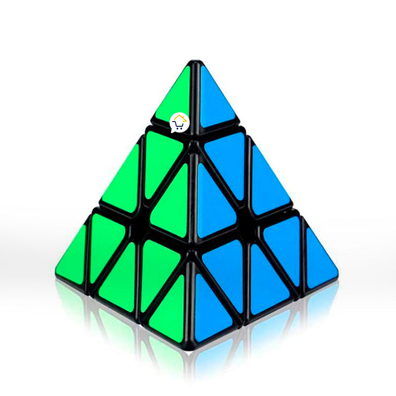 Cubo Rubik Pirámide Fibra Carbono Rompecabezas Mágico 594