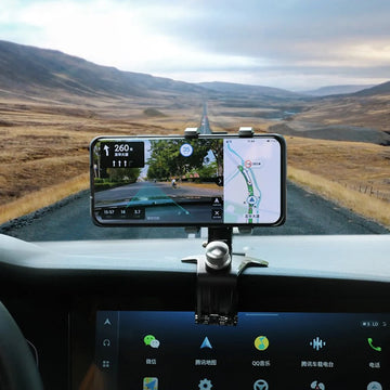 Soporte para Teléfono en el Tablero del Coche - Ajustable y Seguro, Adecuado para iPhone, Samsung Galaxy, etc. - Fácil de Instalar, Diseño para una Conducción Segura