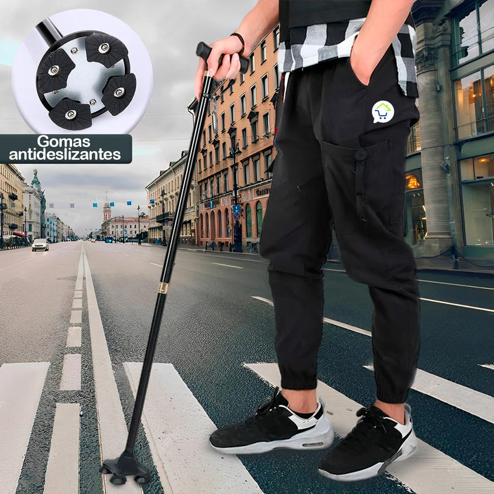 Bastón Graduable Aluminio Portable Antideslizante Ergonómico AN-02