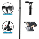 Trusty Cane Baston Ortopedico Plegable Con Linterna Luz Led Color Negro