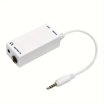 Cable convertidor para instrumentos musicales, conexión de guitarra, bajo, piano eléctrico, batería y altavoz a teléfono móvil, con efectos de grabación