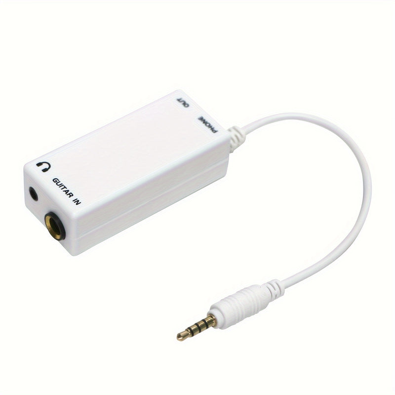 Cable convertidor para instrumentos musicales, conexión de guitarra, bajo, piano eléctrico, batería y altavoz a teléfono móvil, con efectos de grabación