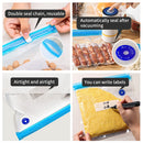 22P/7P Máquina de aspiración eléctrica inalámbrica + 19 piezas de bolsas de sellado de vacío reforzadas (Grande/Mediana/Pequeña) + 1 taza deshumidificadora + 2 clips de sellado | Modo de extracción seco y húmedo de un solo botón | Artefacto de conservaci